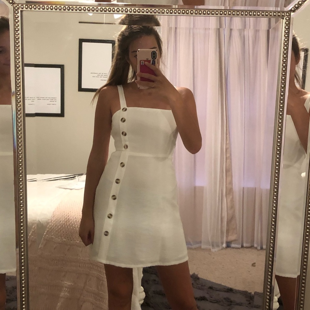 American Threads White Dress